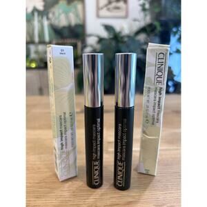 Clinique High Impact Mascara 01 BLACK .28oz/7ml (LOT OF 2) NIB